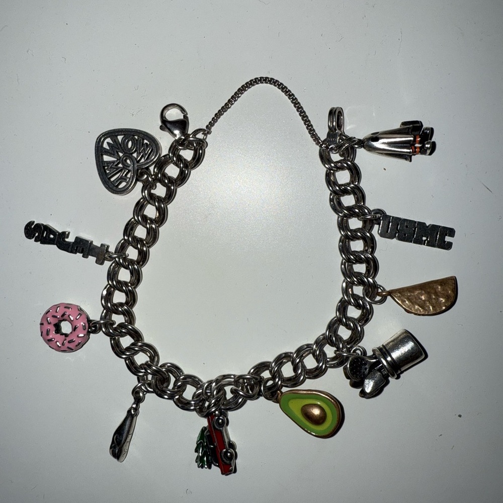 James Avery Custom Silver Charm Bracelet